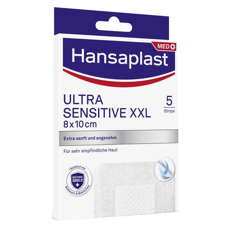 Hansaplast ULTRA SENSITIVE XXL Wundverband 8x10 cm, 5 St