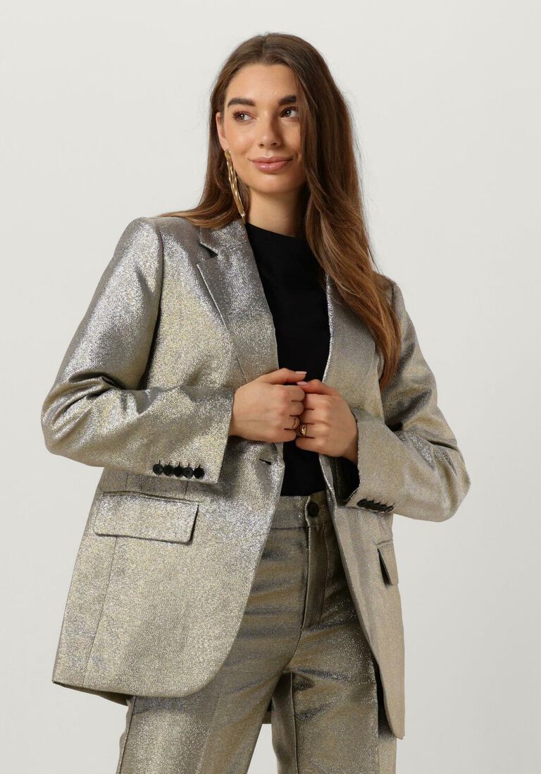 CO\\'COUTURE gouden co'couture blazer sparklecc sis blazer