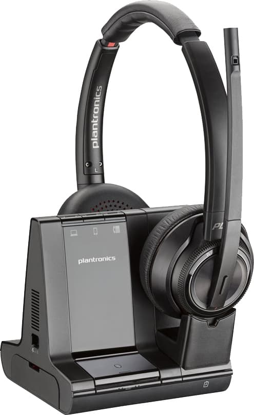 HP Poly Savi 8220-M høretelefoner med base