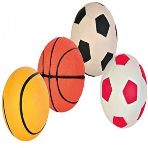 Bolas de goma Trixie Moosgummi de 6 cm multicoloridas