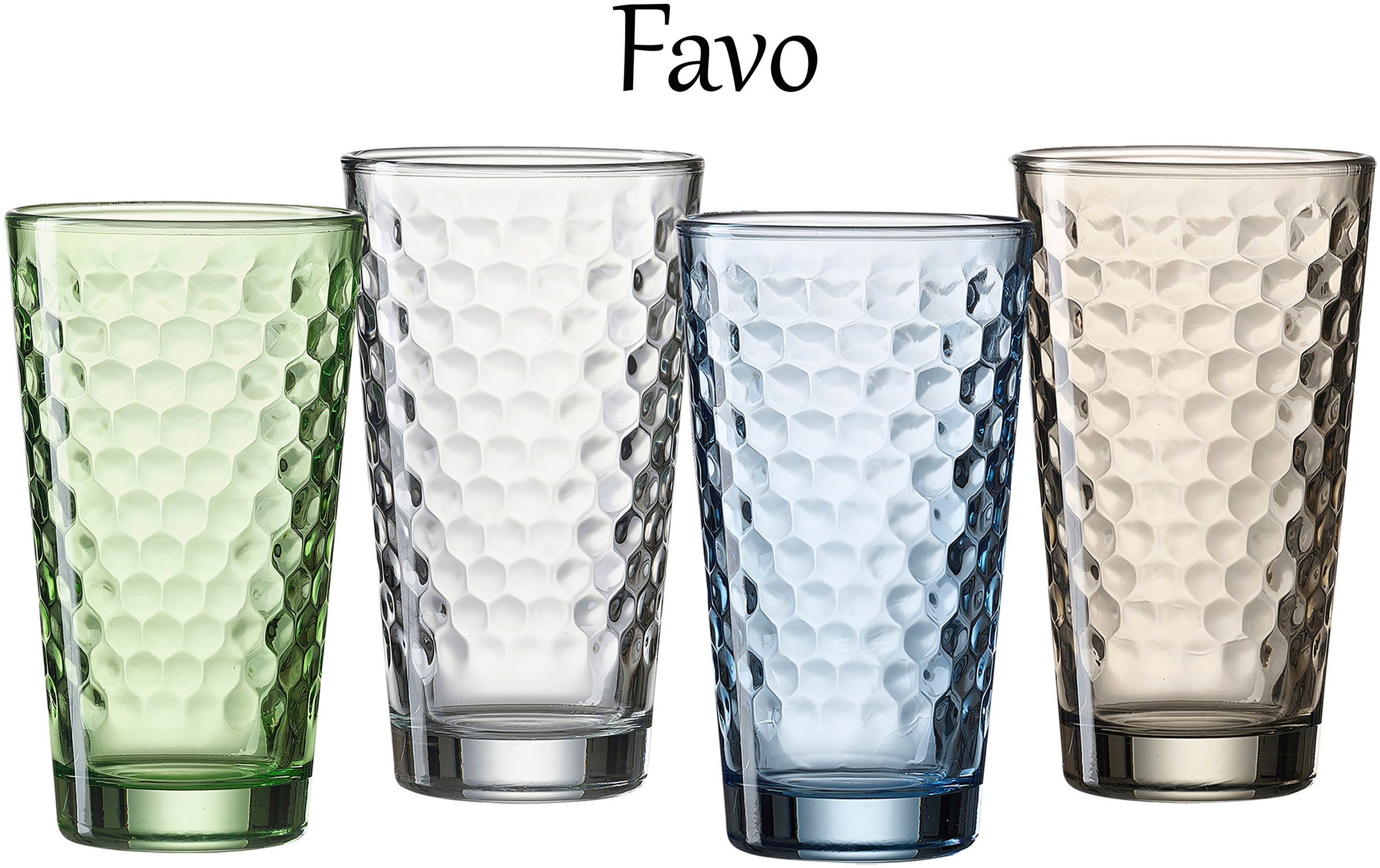 Ritzenhoff & Breker Longdrinkglas »Favo, 6-teilig« 350 ml