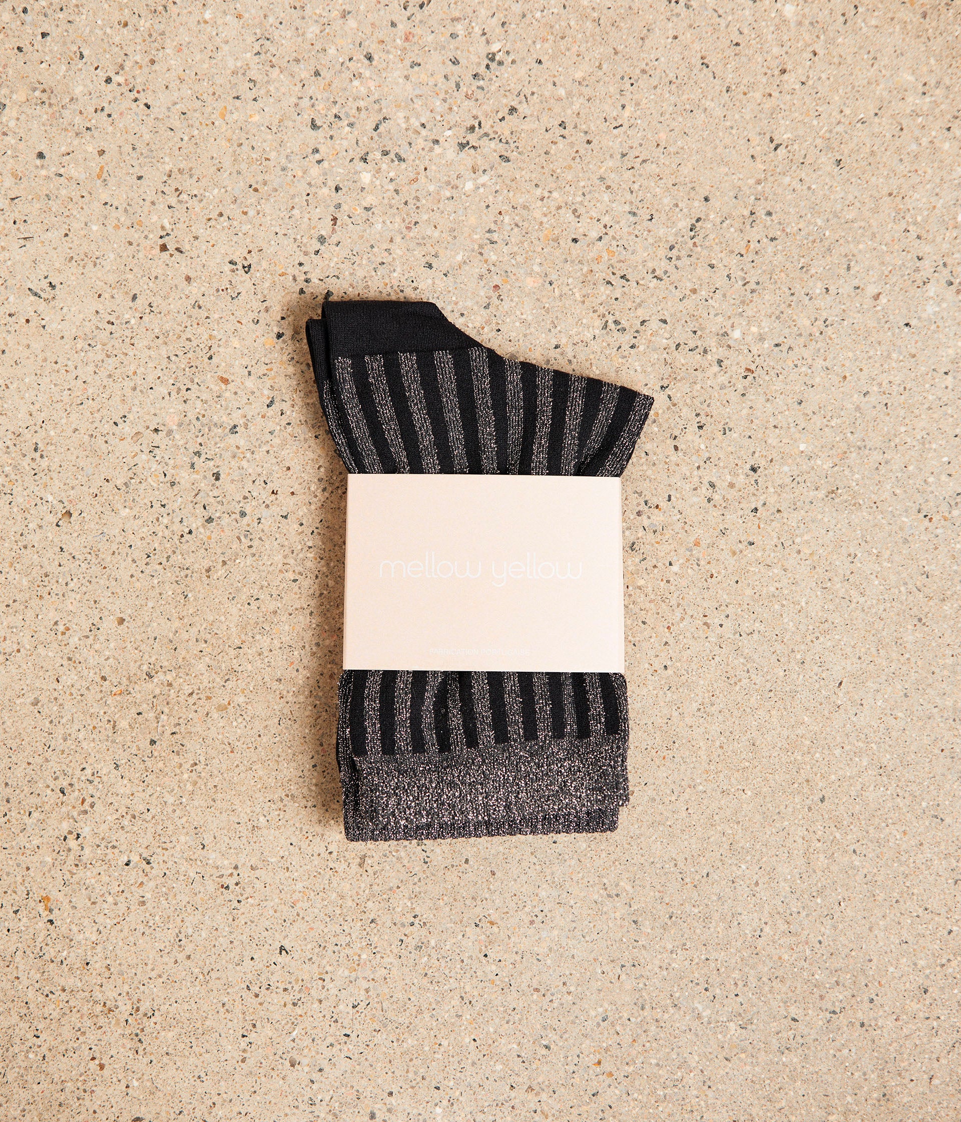 Chaussettes noir argent Anista