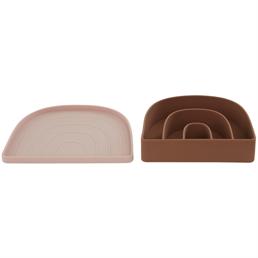 Rainbow Tallerken Og Skål Rose/Fudge - OYOY