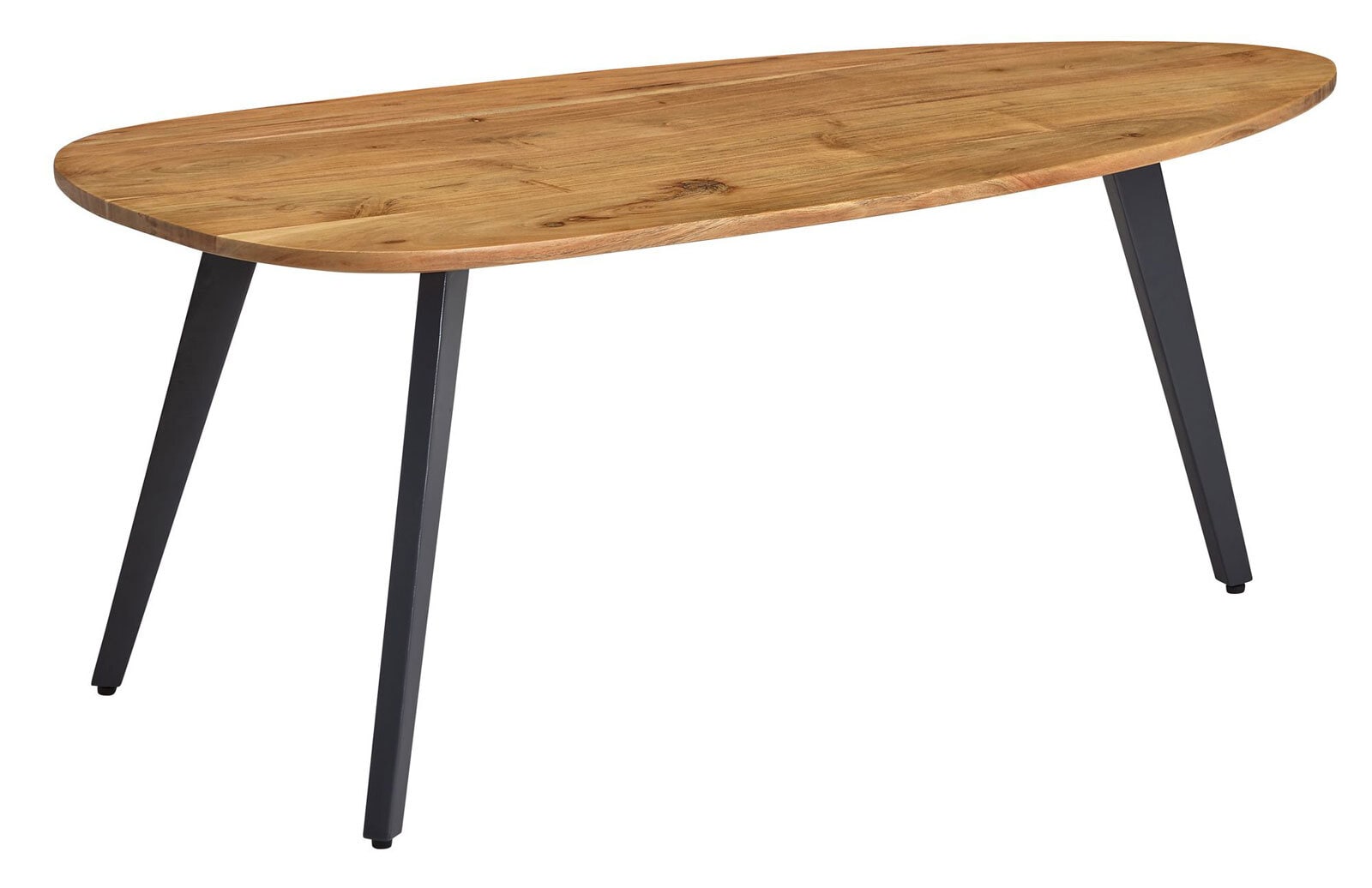 Couchtisch 110 x 60 cm Akazie massiv/Anthrazit