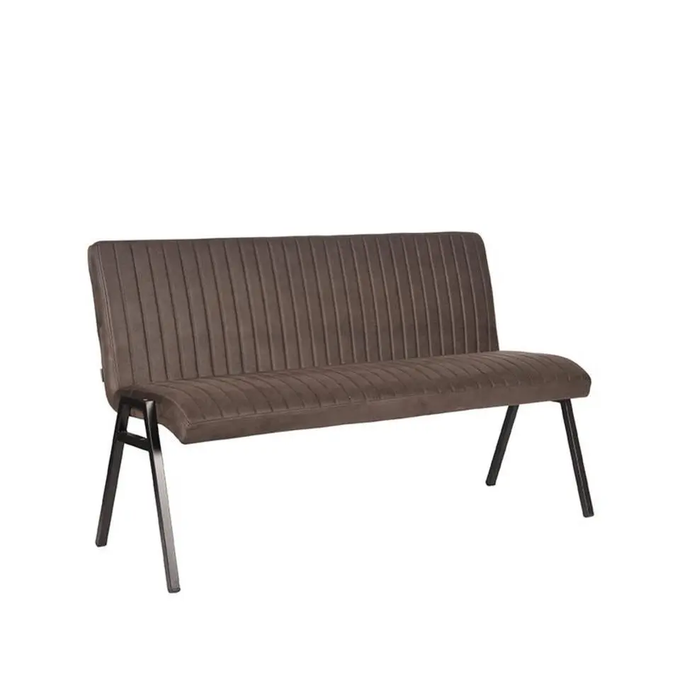 Vine Interior Eetkamerbank Paisley Antraciet Microvezel 145x62x86
