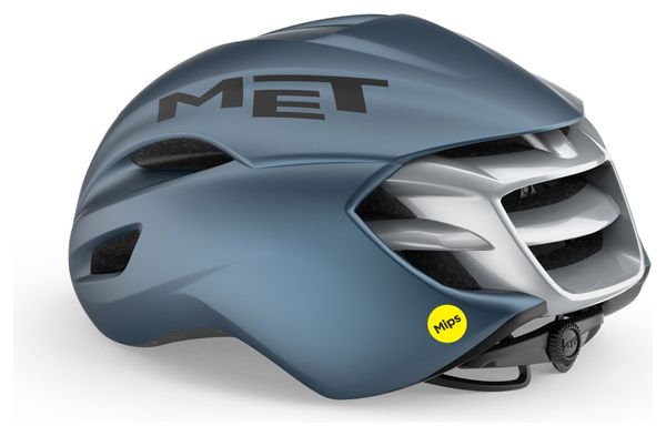 Casque Route Unisexe MET Manta Mips Silver/Bleu