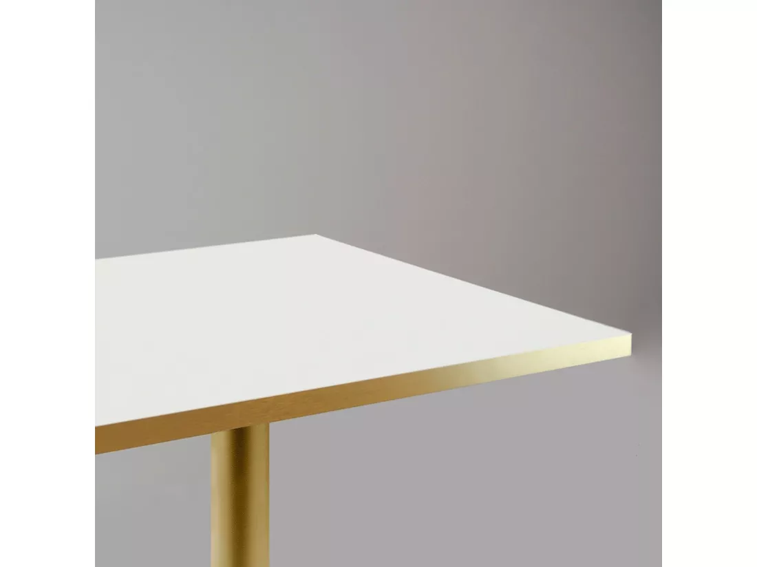 Mange-debout 60 x 60 cm Rome bistrot blanche