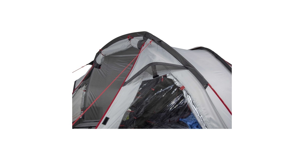 High PeakAlmada 4.0 tent  (Lichtgrijs/rood)