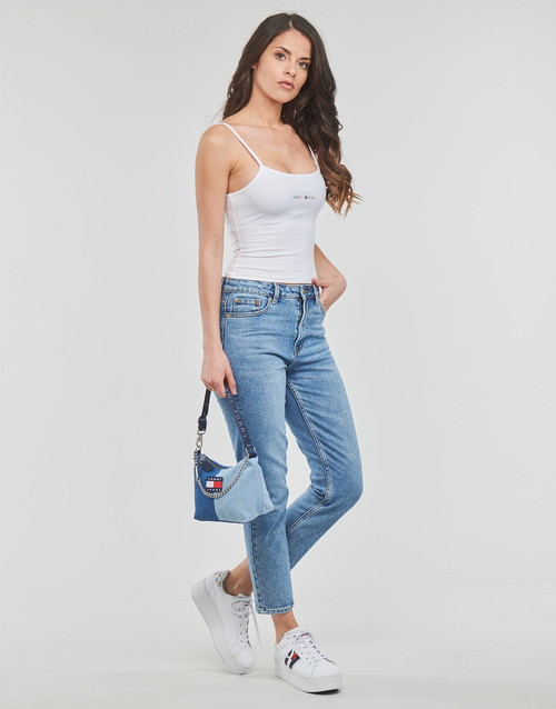 Tommy Jeans - TJW BBY COLOR LINEAR STRAP TOP - Blanc