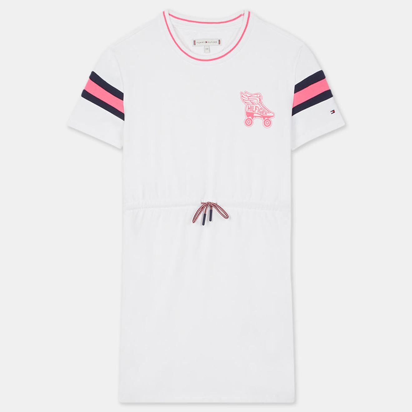 Tommy Hilfiger Robe droite en Coton biologique Roller blanche