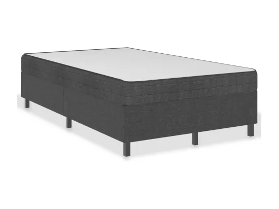 Sommier tapissier Gris foncé Tissu 120x200 cm
