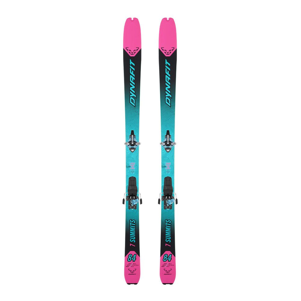 Dynafit SEVEN SUMMITS+ W + RADICAL LONG TRAVEL - Pack skis randonné + Fixations + Peaux Femme flamingo/reef