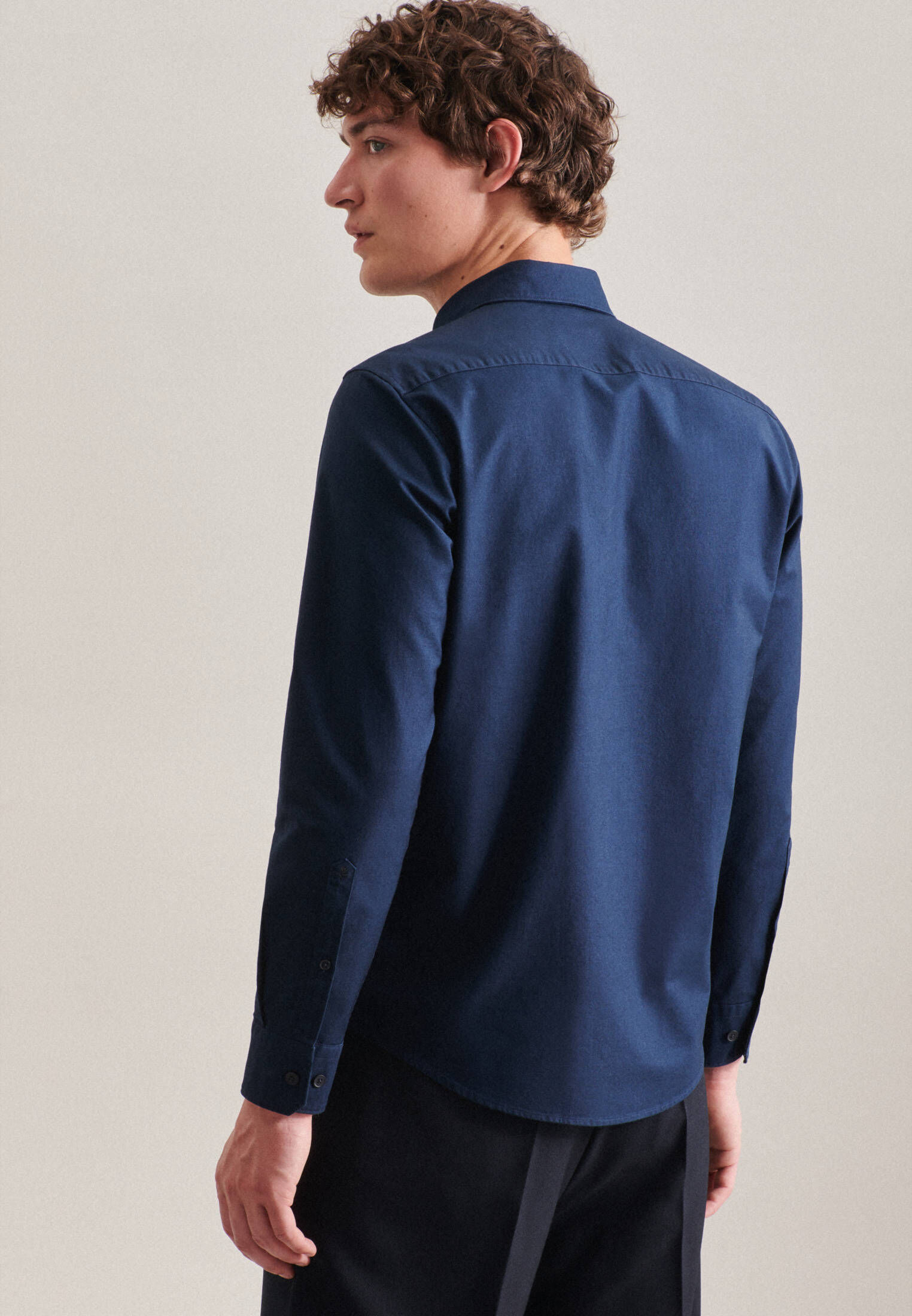 Seidensticker| Herren Casual Hemd Schwarze Rose