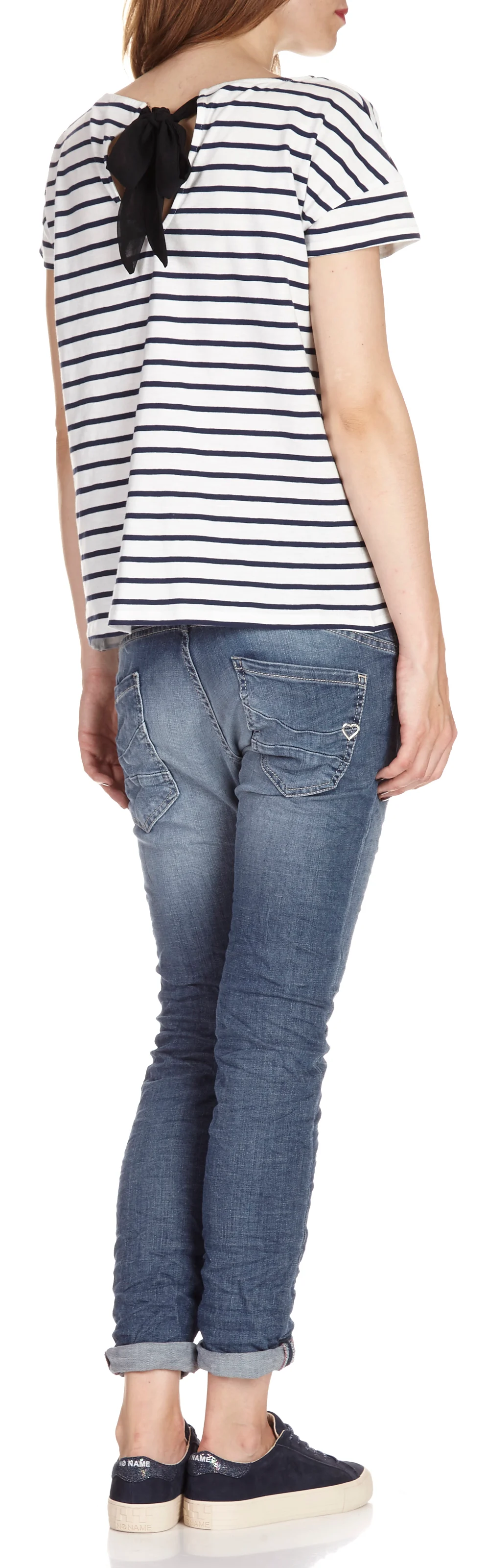 Jean boyfriend taille normale | Bleu
