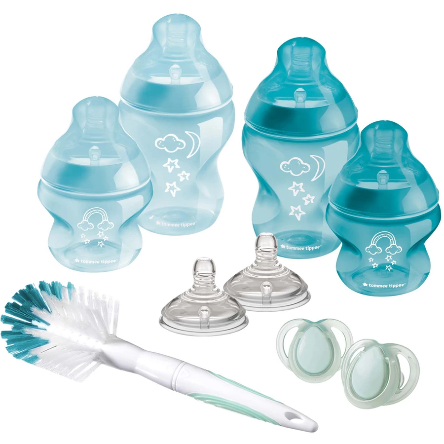 Tommee Tippee Starterset Closer to Nature für Neugeborene in blau