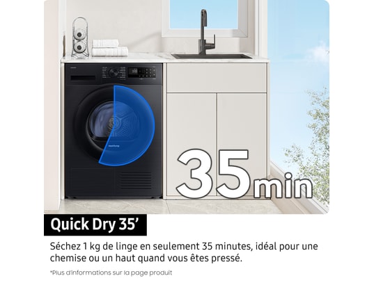 SAMSUNG - Sèche-linge pompe à chaleur DV90DG52A0AB