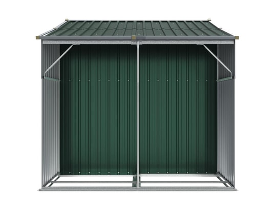 VIDAXL - Abri de jardin vert 277x192,5x179 cm acier galvanisé