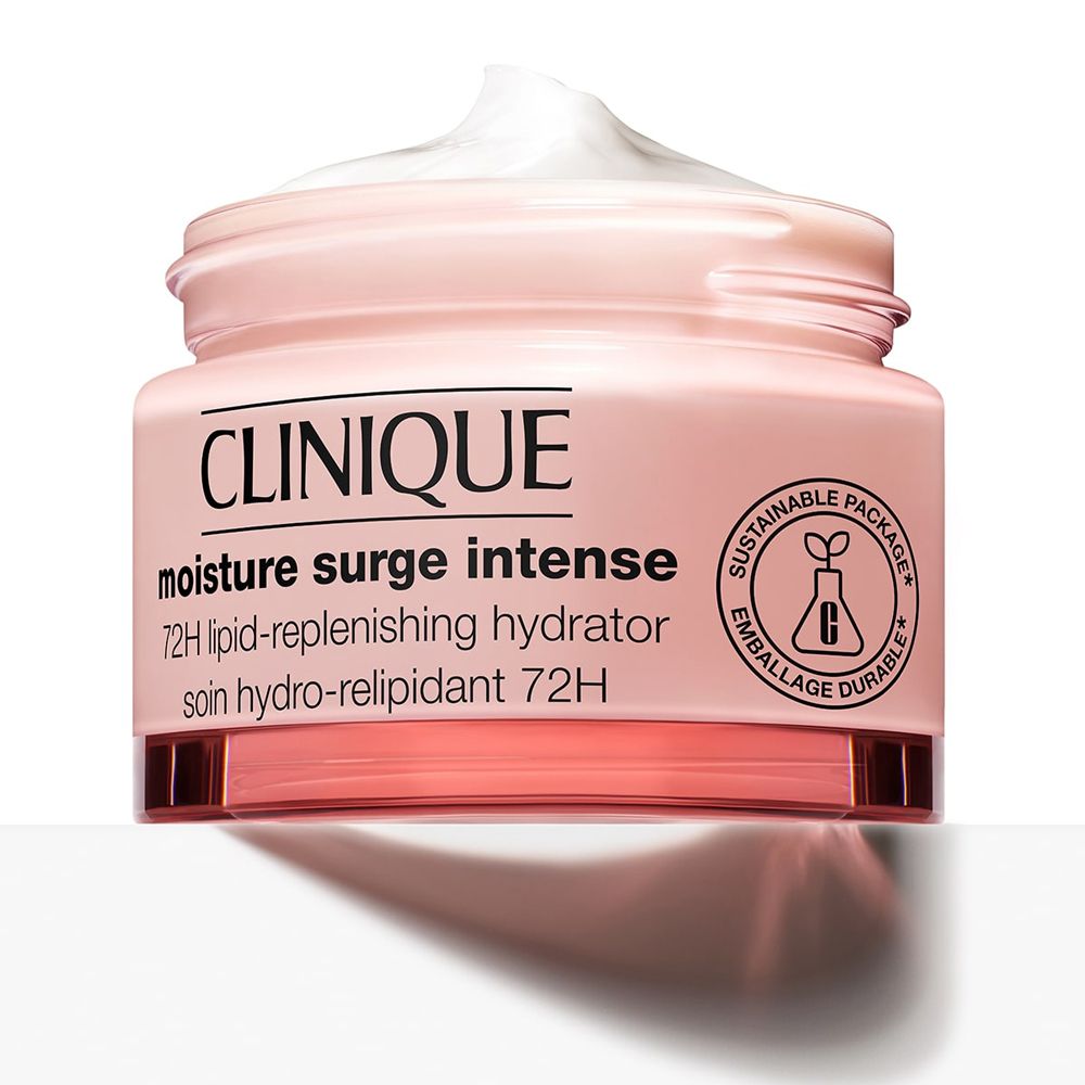 CLINIQUE Moisture Surge™ Intense 72-Hour Lipid Replenishing Hydrator Intensiv Feuchtigkeitscreme Tagescreme und Nachtcreme für sehr trockene Haut bis Mischhaut + Clinique Set GRATIS