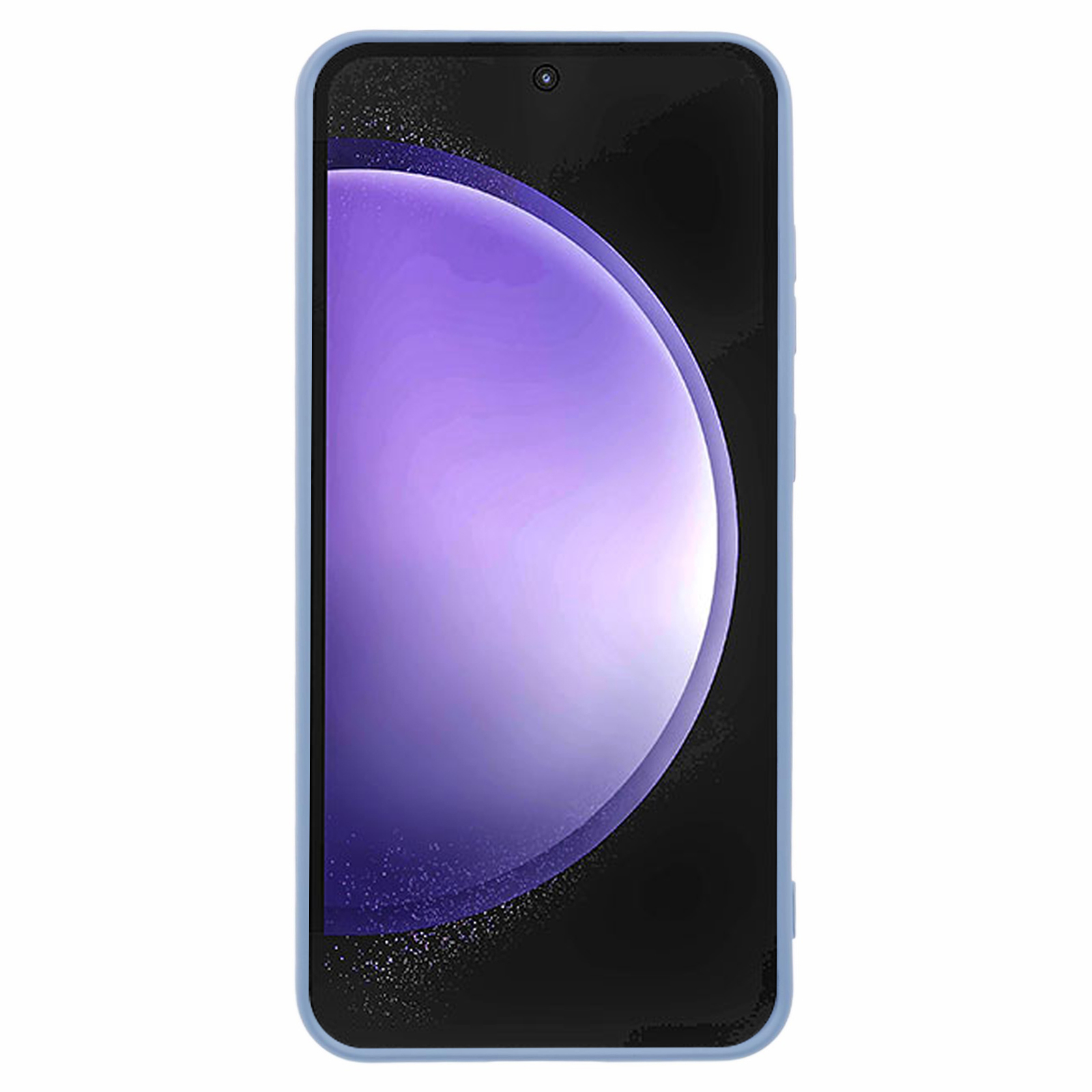 Samsung Galaxy S24 FE Gummi Case Hülle mit Kameraschutz - Blaugrau (Matt)