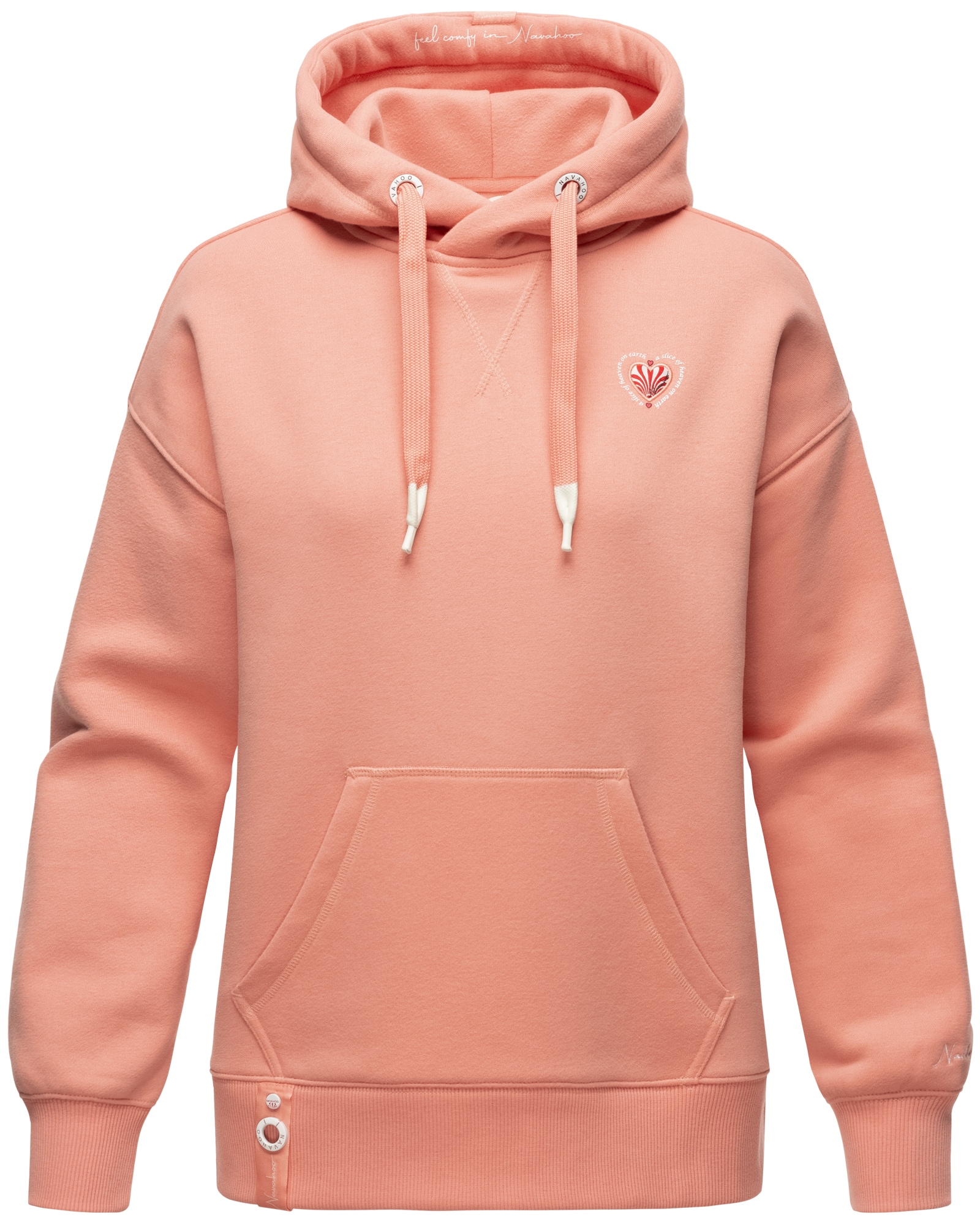 NAVAHOO Damen Kapuzensweatshirt Stylischer Damen Hoodie im Oversize-Look Goldfee