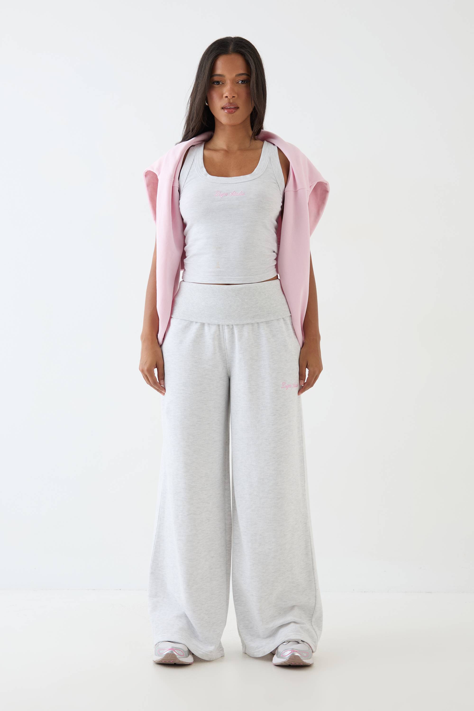 Jogging Dsgn Studio Taille Mi-haute Avec Ceinture Repliable Coupe Ample