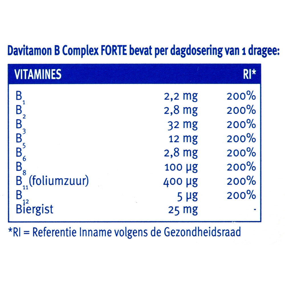 Davitamon B Complex Forte100 stuks