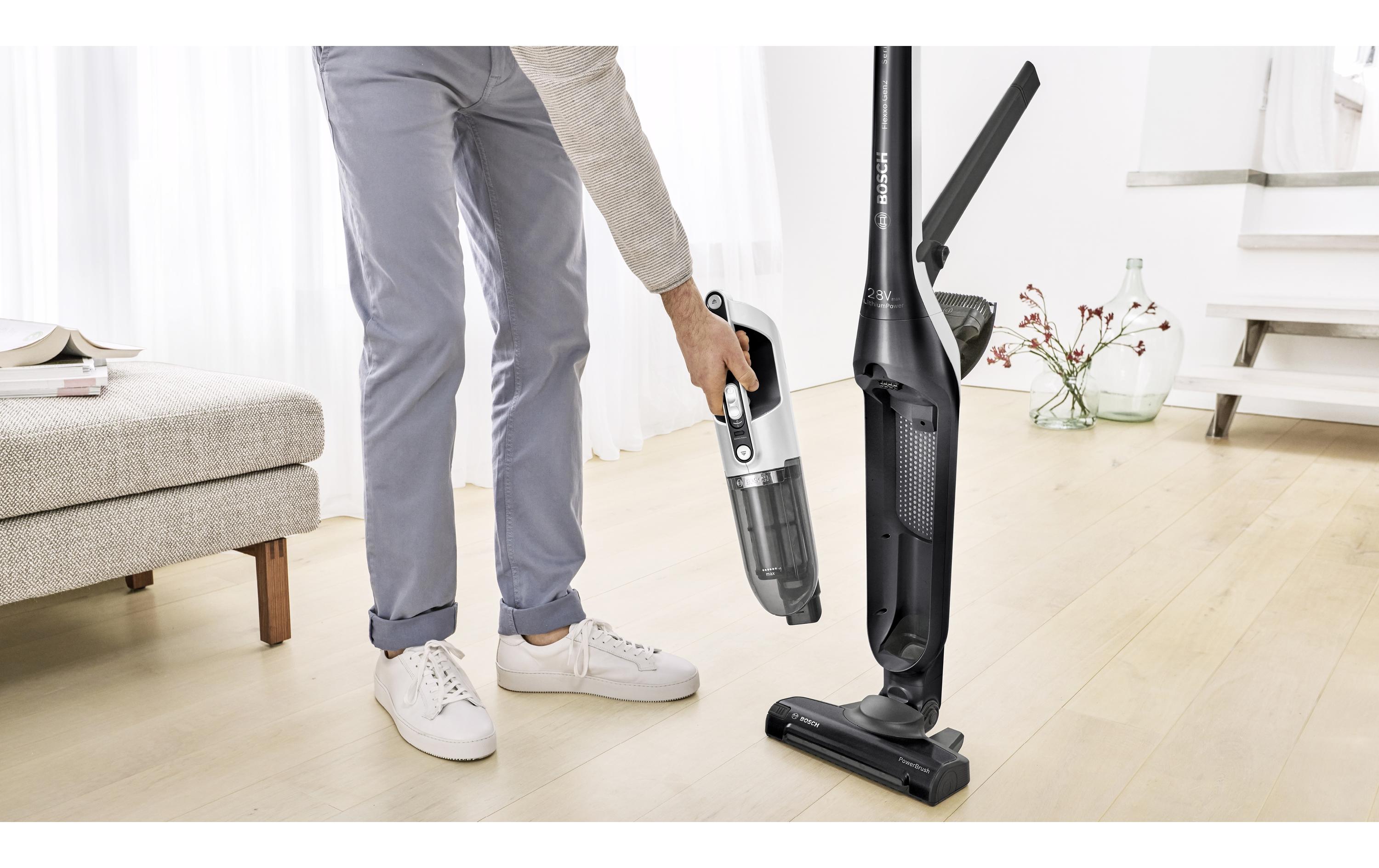 Akku-Hand- und Stielsauger Flexxo Gen2 28Vmax Schwarz<br>Akkustaubsauger