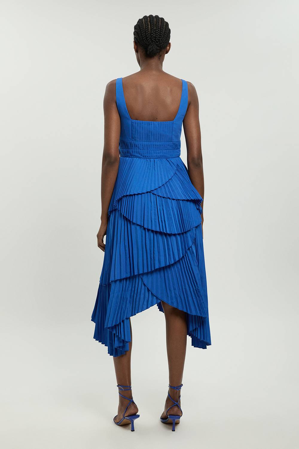 KarenMillen Robe Longue Plissée À Bretelles
