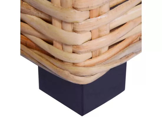 NETTLIFE Ensemble de canapés 18 pcs Rotin naturel