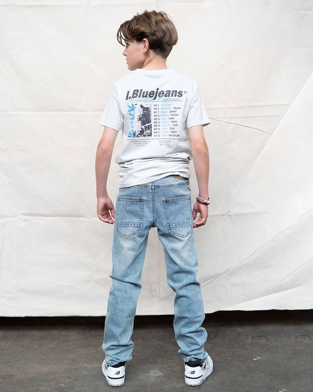 Indian Blue Jeans - T-shirt - Blauw - Zachte Stof