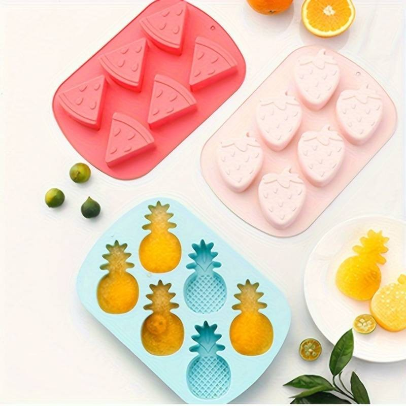 (6-fach) Silikon Universal Form DIY Tray für Eiswürfel / Süssigkeiten / Seife - Wassermelone