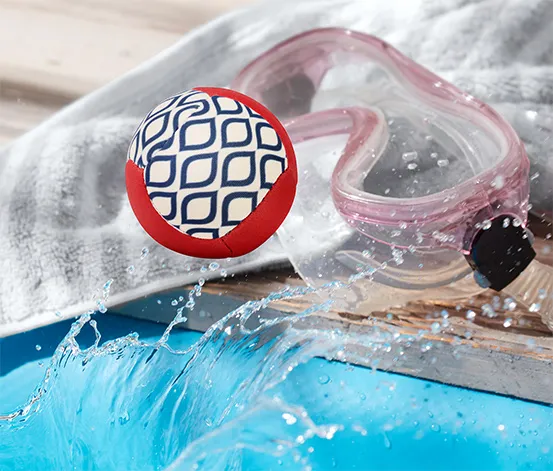 Hüpfender Wasserball
