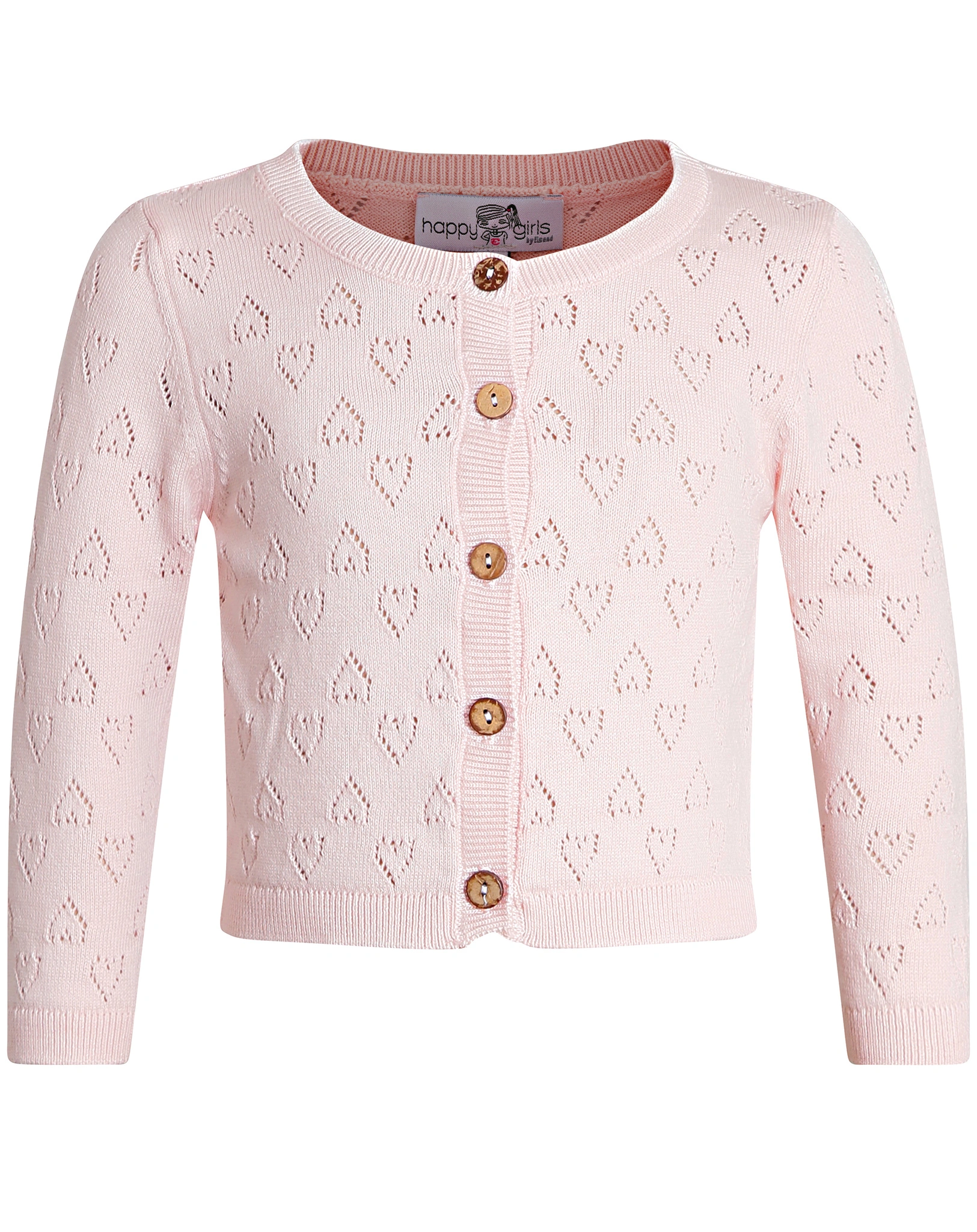 Cardigan LITTLE HEARTS in rose