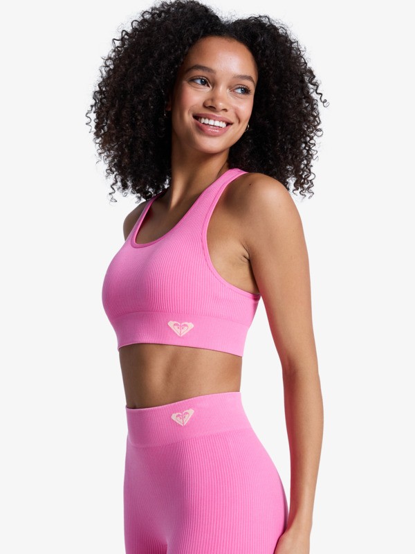Chillout Seamless Washed Brassière de sport Rose Femme