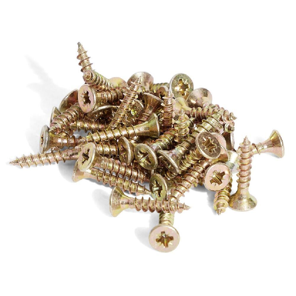 40 vis agglo tête fraisée acier bichromaté - 3x16 mm
