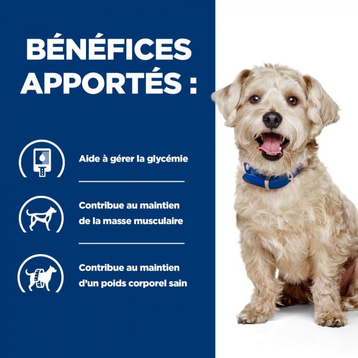 HILL'S Prescription Diet w/d Diabetes Care au Poulet - Croquettes pour chien