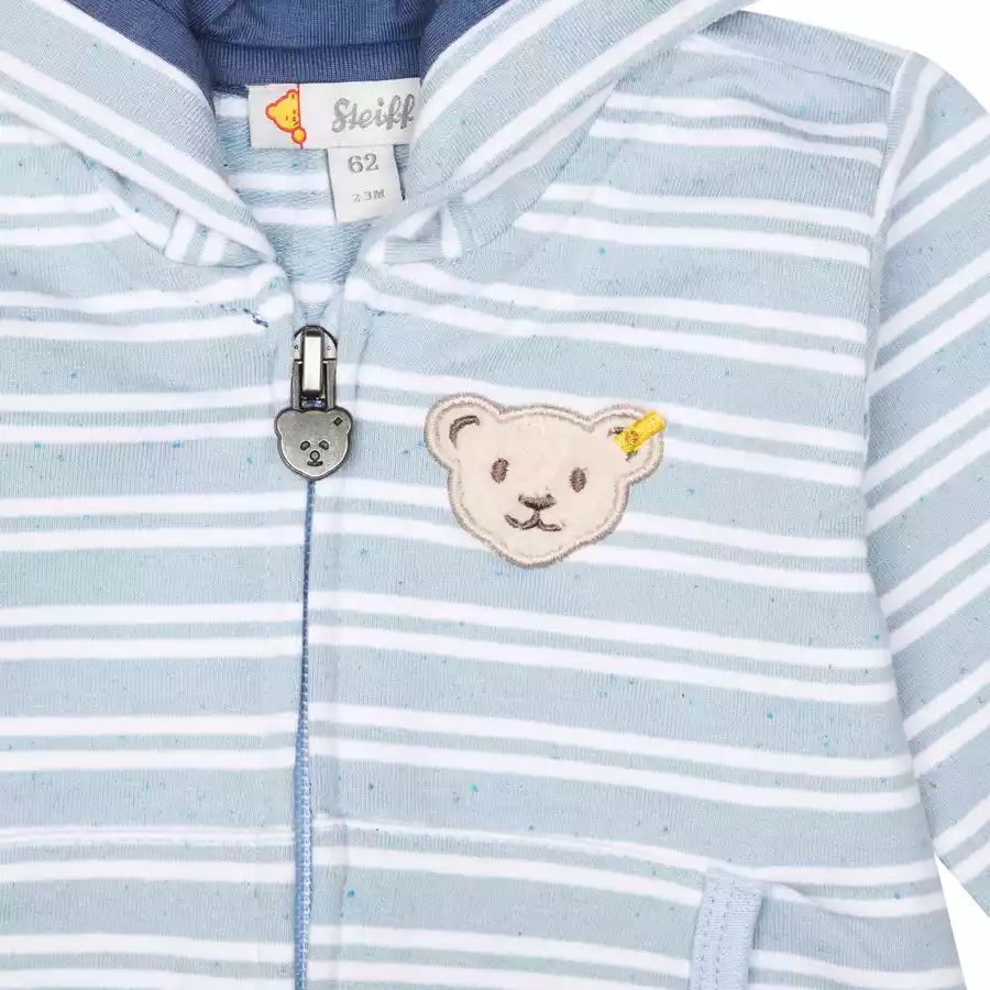 Steiff Strampler langarm Chambray Blue