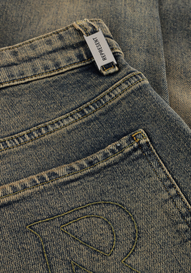 blauwe represent slim fit jeans r1 slim denim