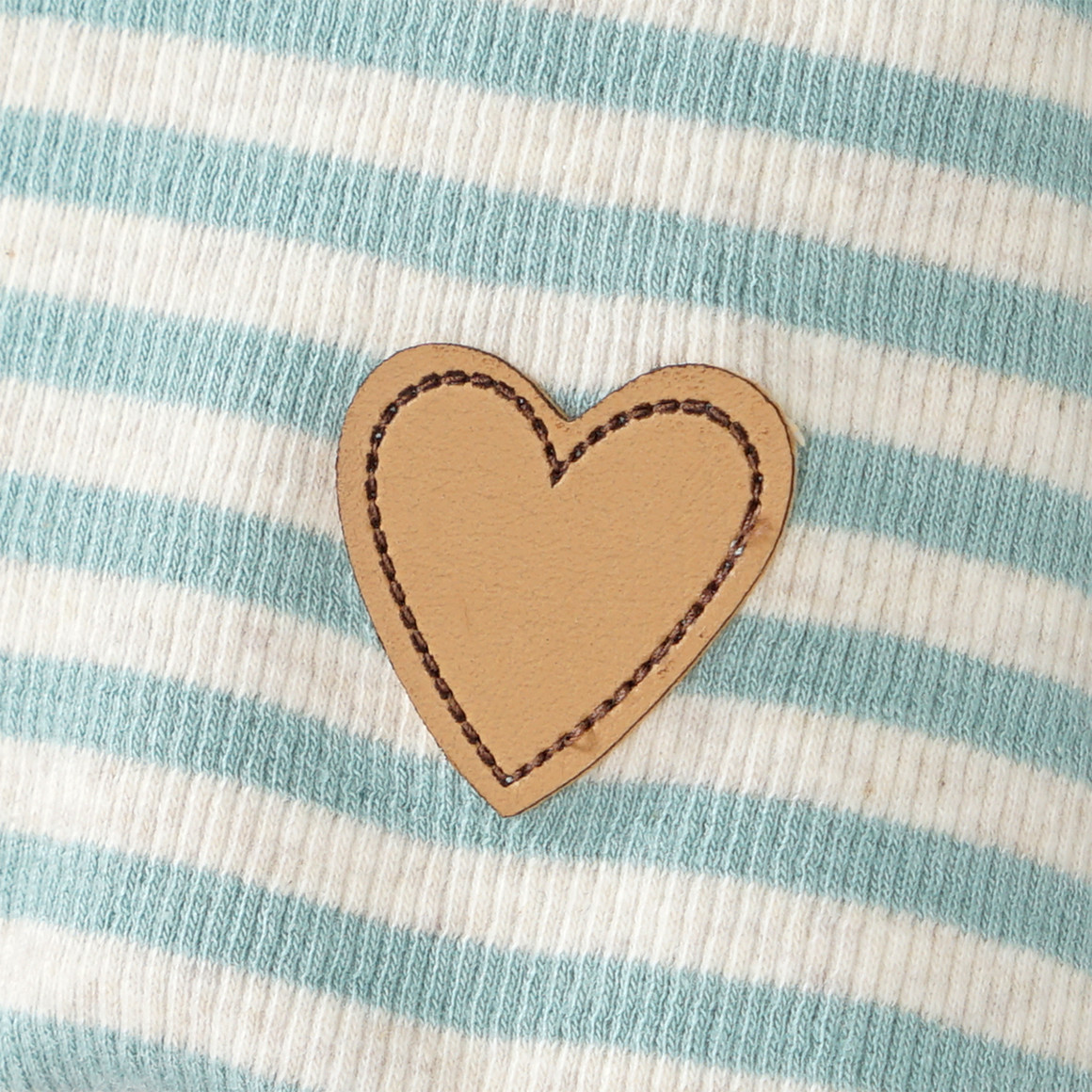 Topolino Mädchen Langarmshirt mit Wellenbündchen schilfgrün / creme