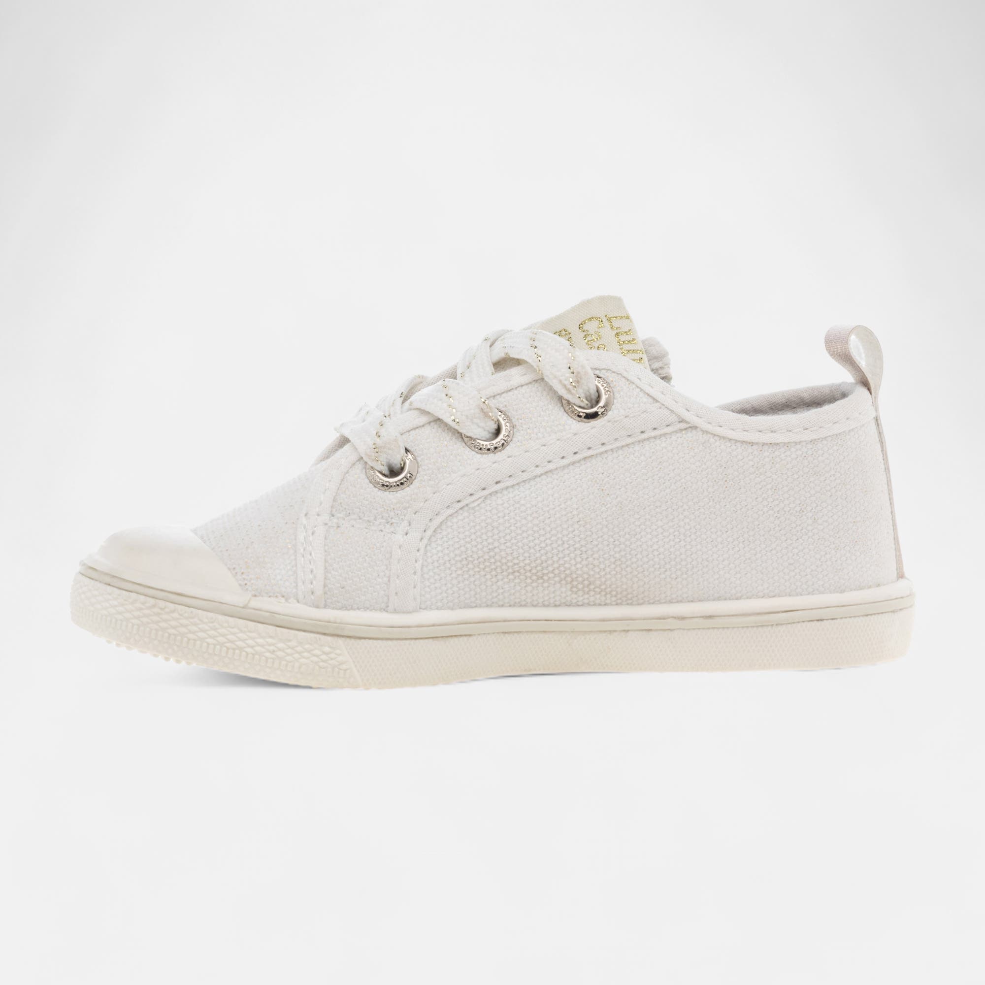 Baskets en toile Fille beige