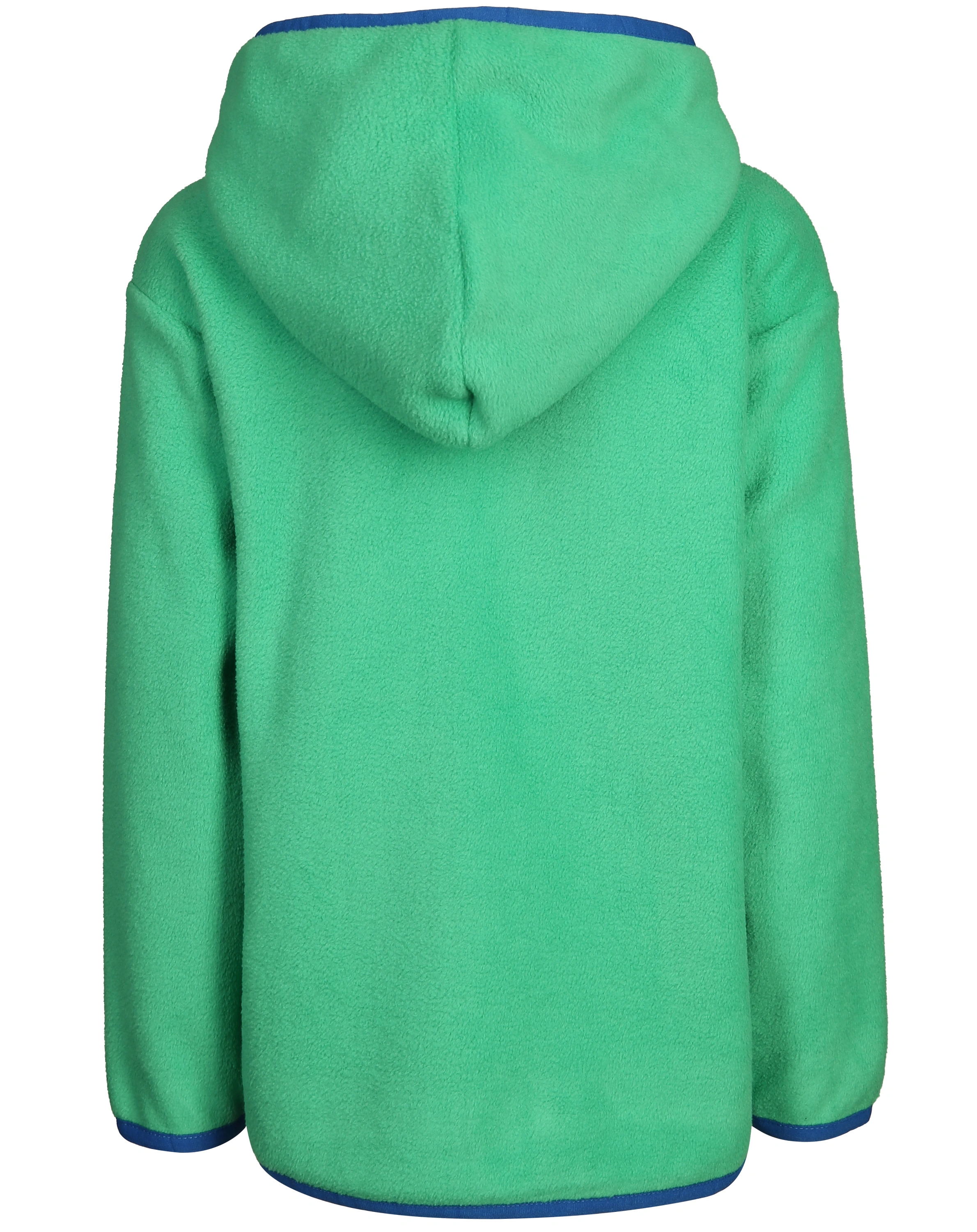 Fleece-Jacke POCKET mit Kapuze in grün