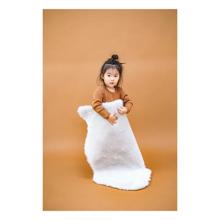 BINIBAMBA Peau de mouton poil court - 98x62 cm | Moon
