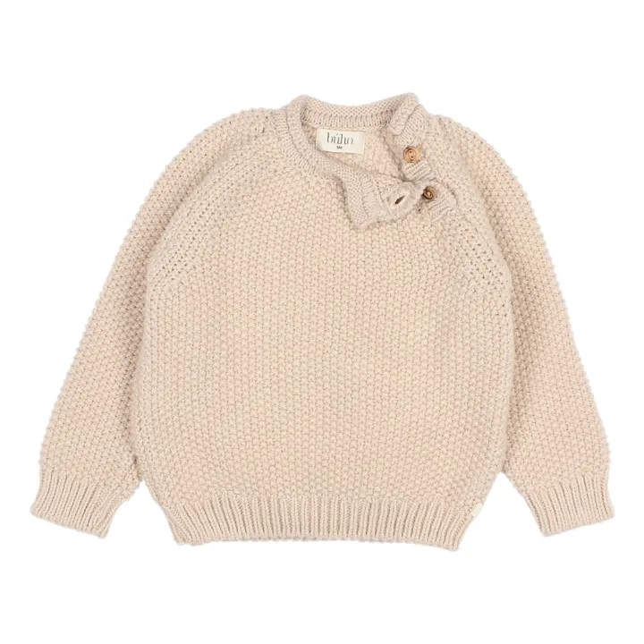 Búho Pull Boutonné | Ecru