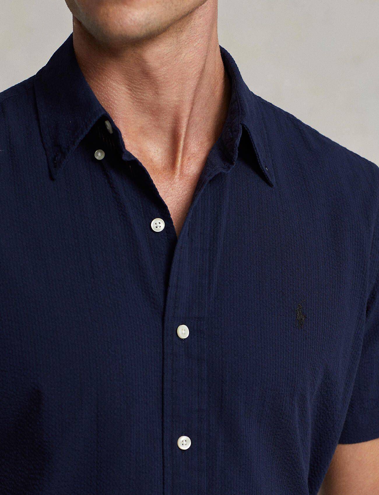 Polo Ralph Lauren| Herren Hemd Kurzam CUSTOM FIT SEERSUCKER
