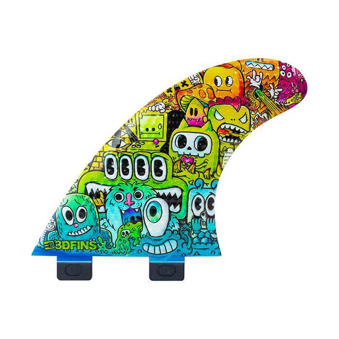 3DFINS Go Hard Monster - Thruster FCS - Medium