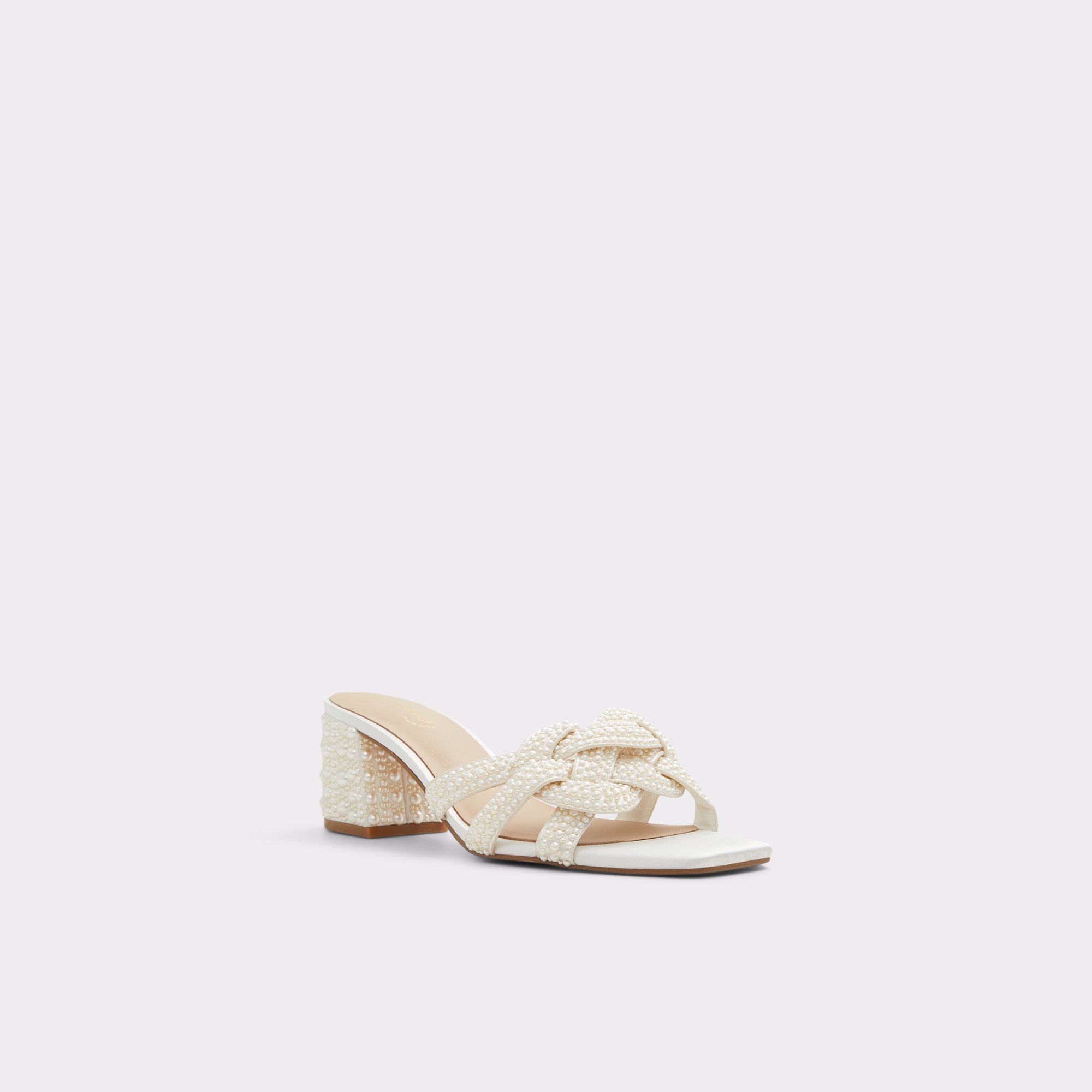 Grandly White Women Mule Shoes