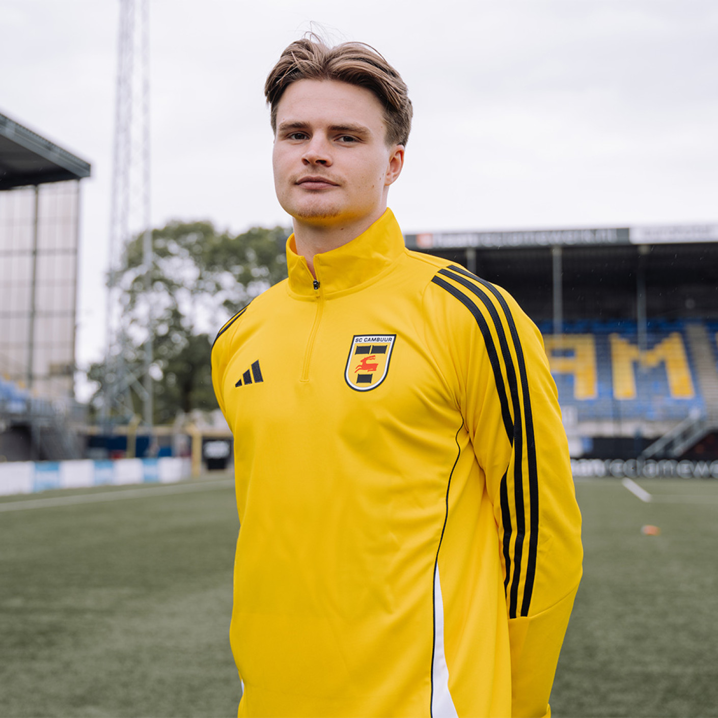 Adidas SC Cambuur Trainingstrui 2024-2025 Geel Zwart Wit