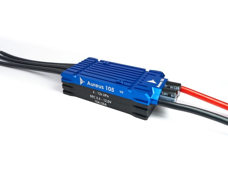 YGE Regler Aureus 105 V2 6-12S LiPo ESC für Flugzeuge