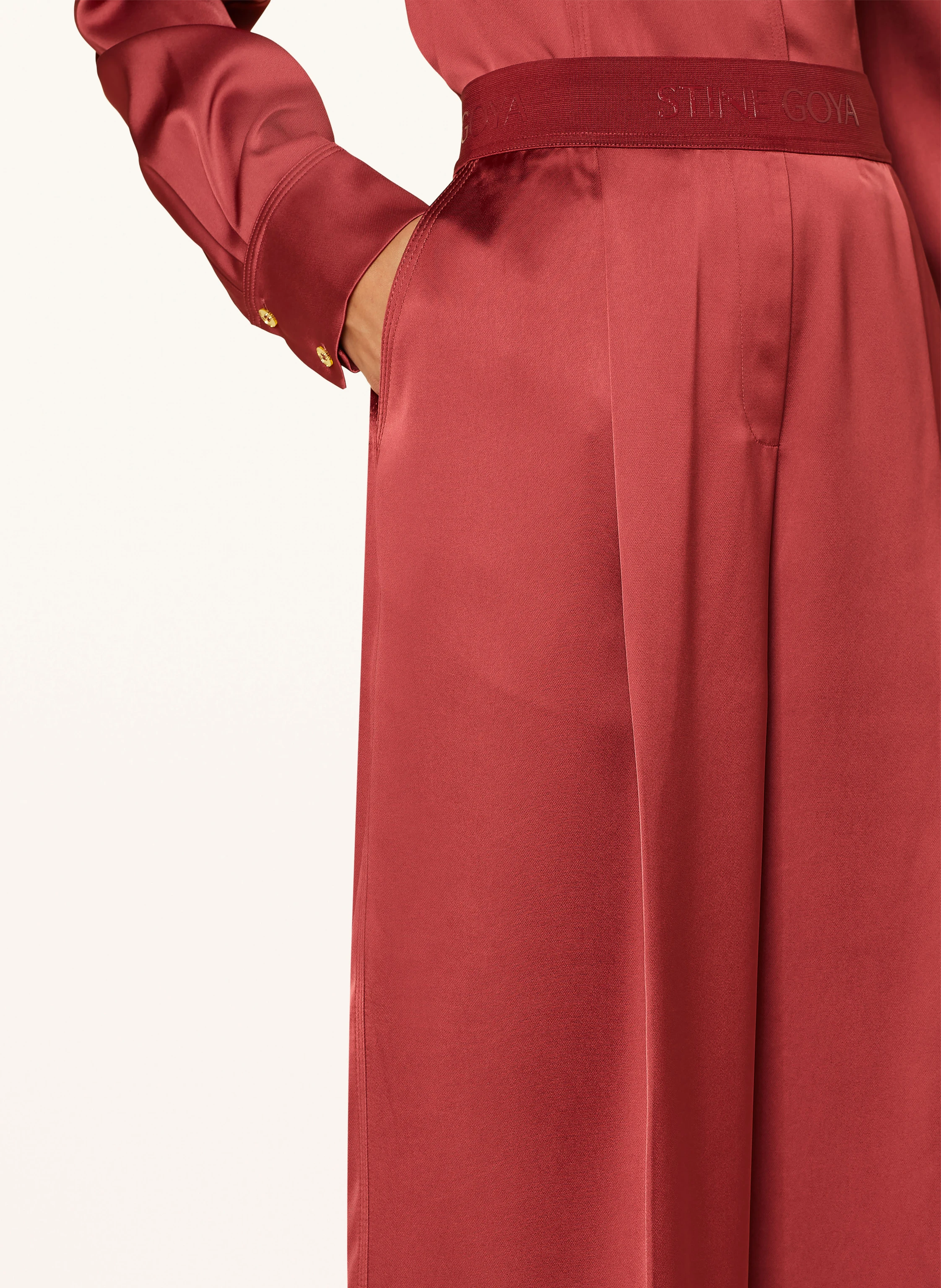 STINE GOYA Marlenehose CIARA aus Satin