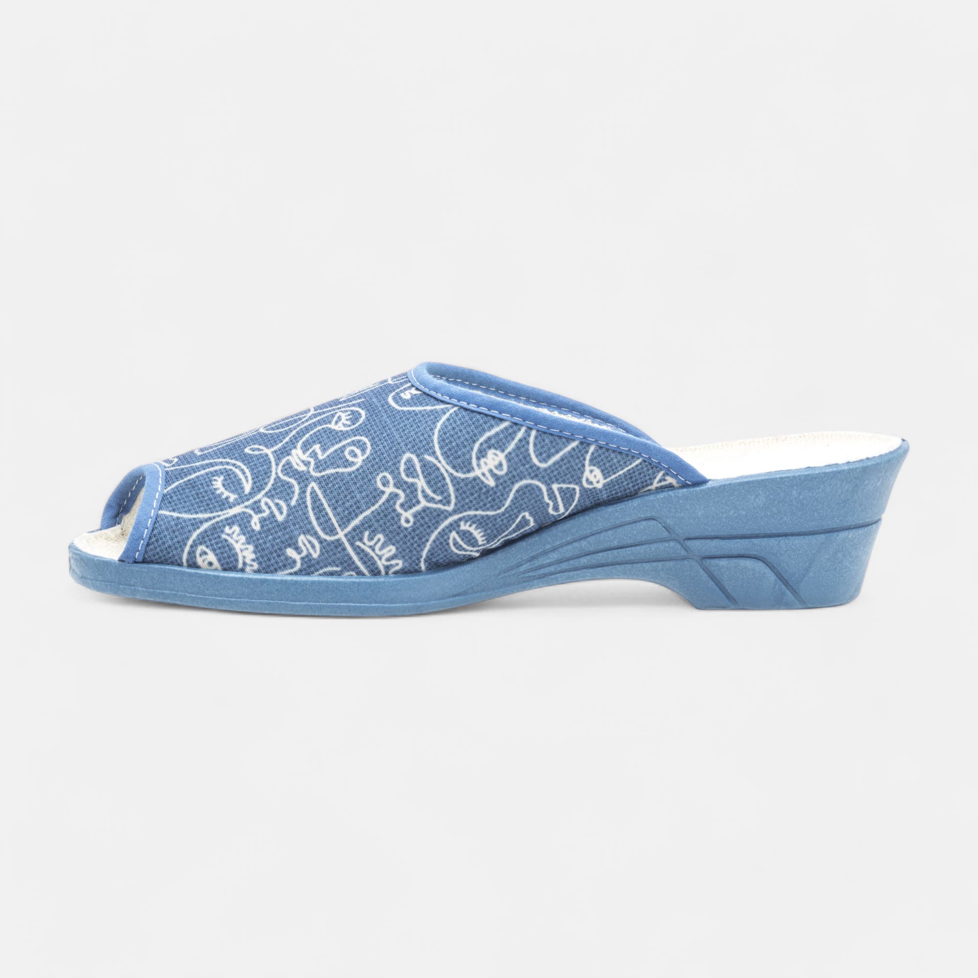 Pantoufles sabots Femme bleu